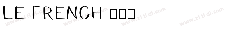 LE FRENCH字体转换